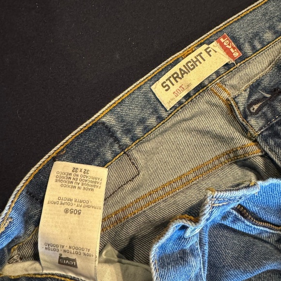 Levi's Men's Straight Fit Blue Jeans Sz 32x32 - Picture 5 of 5